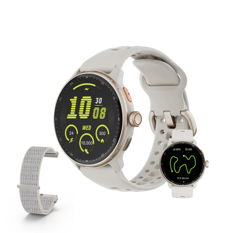 Bettdow SmartWatch GPS, Relogio Smartwatch Masculino e Feminino, 1,43 polegadas HD AMOLED, chamada Bluetooth, Esportivos relógio com voz por IA, Compatível com Android iOS, 2 Pulseiras